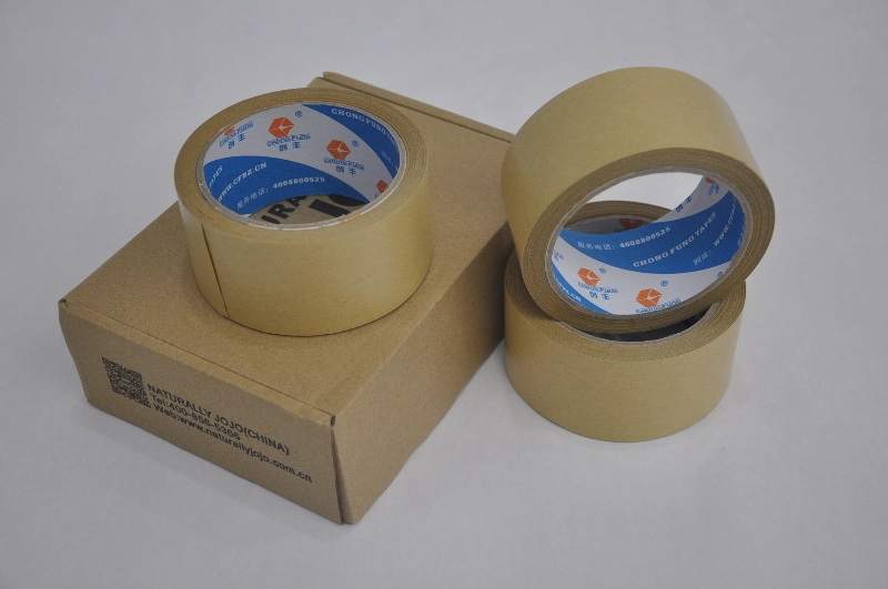 เทปกระดาษคราฟท์พิมพ์แบบกำหนดเองสำหรับบรรจุภัณฑ์ซื้อกลับบ้าน